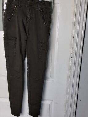 Suzy Shier Olive Green Skinny Cargo Pants | Junior Girls Size 3/4